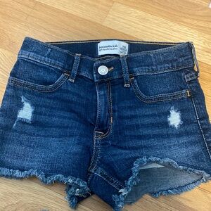 Abercrombie kids. Girl Jean shorts. Size 7/8. Worn once!